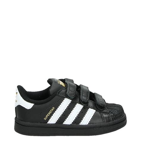 adidas superstar klitteband maat 30|adidas Superstar Zwart & Wit .